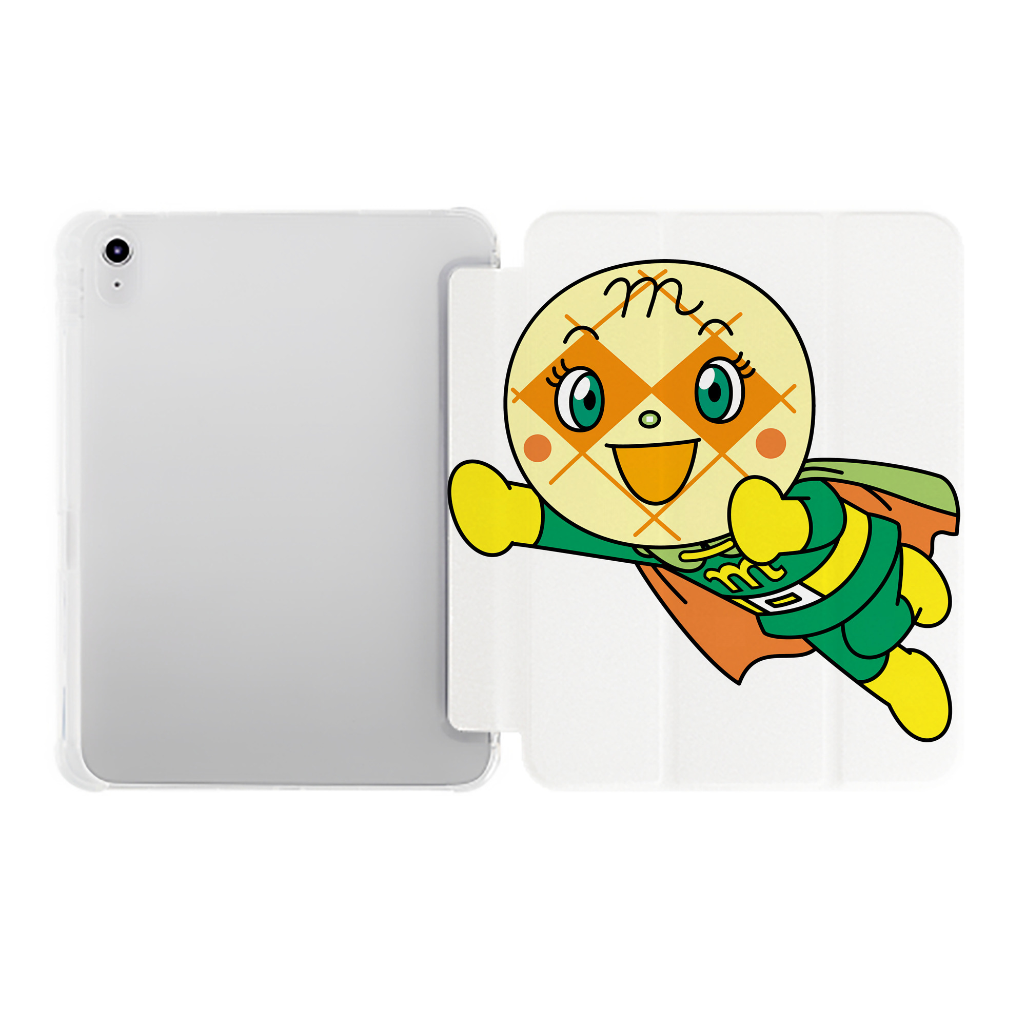 （画像用） アンパンマン Anpanman IPad ケース ペン収納付き 三つ折りスタンド PUレザー×シリコン 対応機種9.5/10.5/10.9インチ